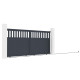 Brama przesuwna z aluminium AXIS ALTO 340x158cm - X-METAL