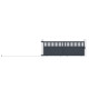 Brama przesuwna z aluminium AXIS ALTO 400x140cm - X-METAL
