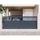 Brama przesuwna z aluminium AXIS ALTO 400x140cm - X-METAL