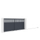 Brama przesuwna z aluminium AXIS ALTO 400x158cm - X-METAL