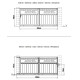 Brama przesuwna z aluminium AXIS TIME 300x140cm - X-METAL