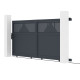 Brama przesuwna z aluminium AXIS TIME 300x140cm - X-METAL