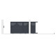 Brama przesuwna z aluminium AXIS TIME 300x140cm - X-METAL