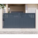 Brama przesuwna z aluminium AXIS TIME 300x140cm - X-METAL