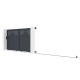 Brama przesuwna z aluminium AXIS TIME 300x158cm - X-METAL