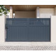 Brama przesuwna z aluminium AXIS TIME 300x158cm - X-METAL