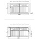 Brama przesuwna z aluminium AXIS TIME 300x158cm - X-METAL