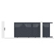Brama przesuwna z aluminium AXIS TIME 340x140cm - X-METAL