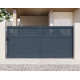 Brama przesuwna z aluminium AXIS TIME 340x158cm - X-METAL