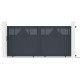 Brama przesuwna z aluminium AXIS TIME 340x158cm - X-METAL
