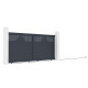 Brama przesuwna z aluminium AXIS TIME 340x158cm - X-METAL