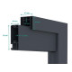 Brama przesuwna z aluminium AXIS TIME 400x140cm - X-METAL