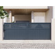 Brama przesuwna z aluminium AXIS TIME 400x140cm - X-METAL