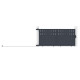 Brama przesuwna z aluminium AXIS FILM 300x140cm - X-METAL