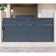 Brama przesuwna z aluminium AXIS FILM 300x140cm - X-METAL