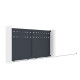 Brama przesuwna z aluminium AXIS FILM 300x158cm - X-METAL