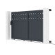 Brama przesuwna z aluminium AXIS FILM 300x158cm - X-METAL