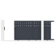 Brama przesuwna z aluminium AXIS FILM 300x158cm - X-METAL