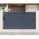 Brama przesuwna z aluminium AXIS FILM 300x158cm - X-METAL