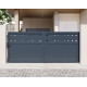 Brama przesuwna z aluminium AXIS FILM 340x140cm - X-METAL