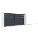 Brama przesuwna z aluminium AXIS FILM 340x140cm - X-METAL
