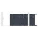 Brama przesuwna z aluminium AXIS FILM 340x158cm - X-METAL