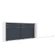 Brama przesuwna z aluminium AXIS FILM 400x158cm - X-METAL