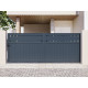 Brama przesuwna z aluminium AXIS FILM 400x158cm - X-METAL