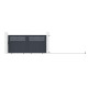 Brama przesuwna z aluminium AXIS GROW 300x140cm - X-METAL