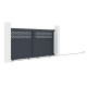 Brama przesuwna z aluminium AXIS GROW 300x140cm - X-METAL
