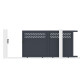 Brama przesuwna z aluminium AXIS GROW 300x158cm - X-METAL