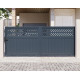 Brama przesuwna z aluminium AXIS GROW 340x140cm - X-METAL