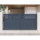 Brama przesuwna z aluminium AXIS GROW 340x158cm - X-METAL