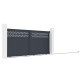 Brama przesuwna z aluminium AXIS GROW 340x158cm - X-METAL