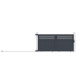 Brama przesuwna z aluminium AXIS GROW 340x158cm - X-METAL