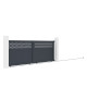 Brama przesuwna z aluminium AXIS GROW 400x140cm - X-METAL