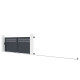 Brama przesuwna z aluminium AXIS GROW 400x140cm - X-METAL