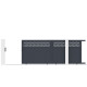 Brama przesuwna z aluminium AXIS GROW 400x158cm - X-METAL