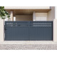 Brama przesuwna z aluminium AXIS GROW 400x158cm - X-METAL