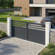 Brama przesuwna z aluminium AXIS VECTO 300x140cm - X-METAL
