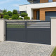 Brama przesuwna z aluminium AXIS VECTO 340x158cm - X-METAL