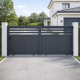 Brama przesuwna z aluminium AXIS VECTO 340x158cm - X-METAL
