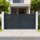 Brama przesuwna z aluminium AXIS TIME 340x158cm - X-METAL