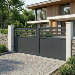 Brama przesuwna z aluminium AXIS VECTO 300x140cm - X-METAL