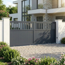 Brama przesuwna z aluminium AXIS ALTO 340x140cm - X-METAL