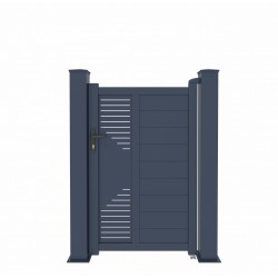 Furtka ogrodzeniowa z nowoczesnego aluminium 100x173cm FANCY TIME - X-Metal