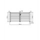 Ażurowa aluminiowa brama skrzydłowa SPACE 300x140 cm - X-Metal