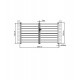 Ażurowa aluminiowa brama skrzydłowa SPACE 300x158 cm - X-Metal