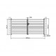Ażurowa aluminiowa brama skrzydłowa SPACE 350x158 cm - X-Metal
