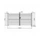 Ażurowa aluminiowa brama skrzydłowa SPACE 350x176 cm - X-Métal